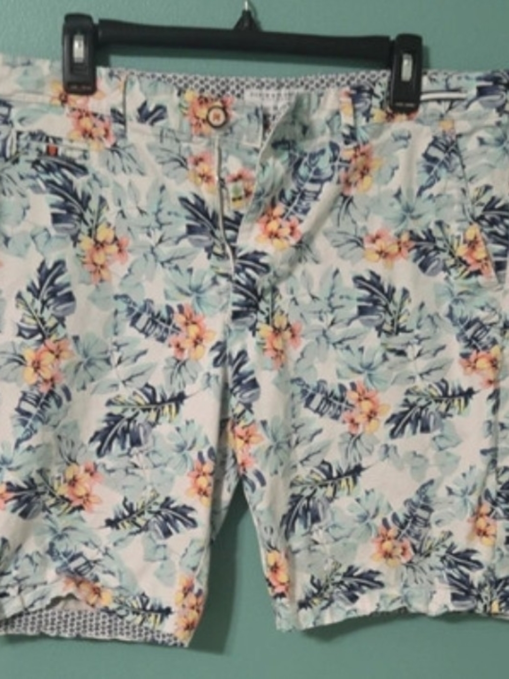 Denim And Flower Mens Floral Shorts Size 36